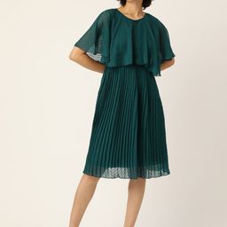 Antheaa Teal Chiffon Dress-picture-43