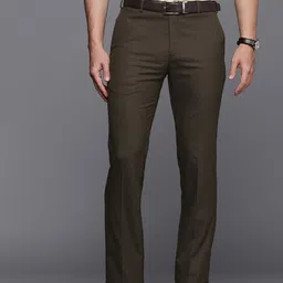 Raymond Men Slim Fit Mid-Rise Formal Trousers-picture-29