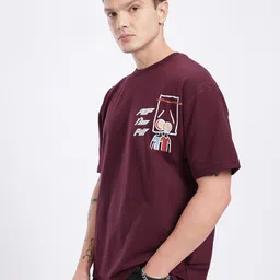 glitchez Graphic Print Oversized Fit T-shirt image 2