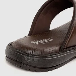 Roadster Men Coffee Brown Solid Comfort Sandals image 5