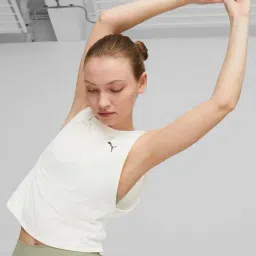 Puma White Regular Fit Training Top-picture-22