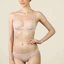 Triumph Beige Solid Seamless Bra image 1