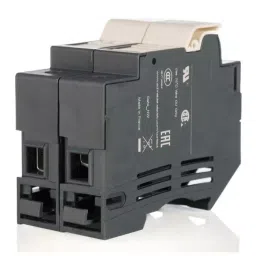 Schneider Electric 1+N Pole 690 V AC/DC 32 A 10x38 mm Rail Mount Fuse Holder, DF101N image 4