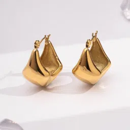 Palmonas Sun Drape Circle Hoops For Women - Waterproof And Anti-Tarnish-picture-15