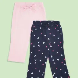 Pantaloons Junior Kids Pink & Black Cotton Printed Pajamas-image-21