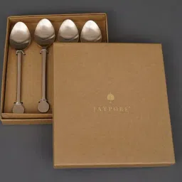 Jaypore Copper Stainless Steel Cutlery - Set of 4 image 3