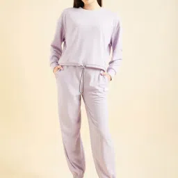 Sweet Dreams Lavender Cotton Sweatshirt With Joggers-picture-26