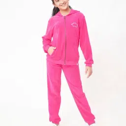 Edheads Kids Pink Cotton Embroidered Full Sleeves Sweatshirt Set-image-18