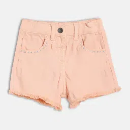 Miniklub Girls Pink Cotton Shorts-picture-16