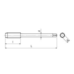 OSG 75248950 VA-SFT 1/2 mm Dia & 4 Flute Drill Tap image 2
