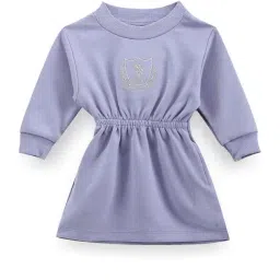 U.S. Polo Assn. Kids Purple Embroidered Full Sleeves Dress-image-57
