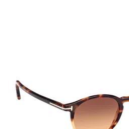 Tom Ford Men Round Sunglasses with UV Protected Lens image 5