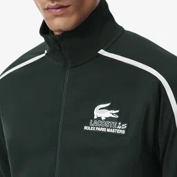 Lacoste Men Rolex Paris Masters Edition Ballboy Front-Open Long Sleeve Sweatshirt image 4