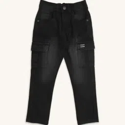 Pantaloons Junior Black Tapered Fit Jeans-image-14