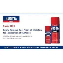 POLYFIX RUSTIX Multipurpose Rust Remover Aerosol Spray 150 ml for Door Hinges Windows (Pack of 2) image 5