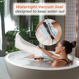 Vissco Cast Cover (From Ankle Upto Thigh), Cast Cover Waterproof For Left & Right Legs, To Protect Bandage Against Water Exposure During Bath/Shower, Protect the Injury - Universal (Grey) image 5