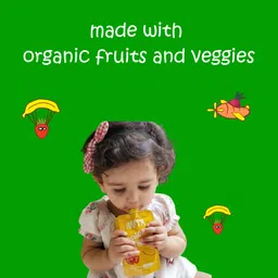 Happa Organic Food, Fruit Puree (Pack of 4, Mango + Banana, Apple + Mango) Stage 3, 4 Pouches, 100 Gram Each image 4