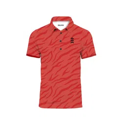 equipped Women Printed Golf Premium Polo T-Tshirt | Short Sleeve | Regurlar Fit Collared Sunday red Golf Tennis Tshirt image 1