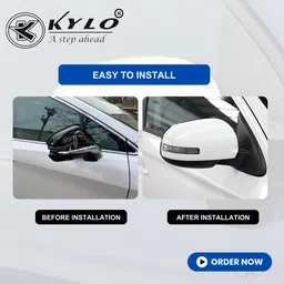 Kylo Side mirror Cover for Cars| Protects mirrors from Dust, Dirt Raindrops| Compatible for Maruti Suzuki Swift (Right Side) image 4