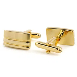 peluche Minimal Metal Design Cufflinks for Men image 3