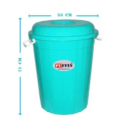 PUFFIN Unique Multipurpose Plastic Storage Bucket Drum 100 LTR with Lid image 3