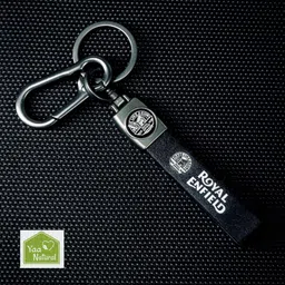 YaaNatural Premium Leather & Made Like Gun Antique Keychain Compatible with Royal Enfield Unique Stylish for Men Car Bike Key Ring Key Chain Antique Golden Combo Pack image 4