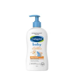 Cetaphil Baby Daily Moisturizing Lotion 400ml with Organic Calendula for Face & Body, Moisturizer for Kids image 1