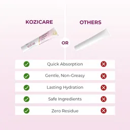 Kozicare Kojic Acid Cream, Glutathione Cream with Niacinamide | Face Cream For Glowing Skin | Dark Spot & Tan Removal Cream | Face Cream for Men & Women | Lightweight & Non Greasy - 15 Gm (Pack of 3) image 5