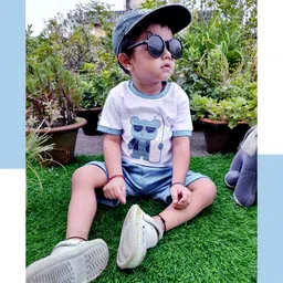 baby go 100% Pure Cotton T-shirt and Shorts Set for Baby Boys image 3