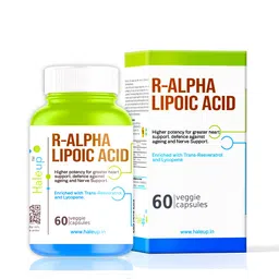 haleup Alpha Lipoic Acid, 300 mg II Enriched with Lycopene & Resveratrol (60 capsules) || Healthy Liver || Heart || Blood Sugar & Potent Antioxidant image 1