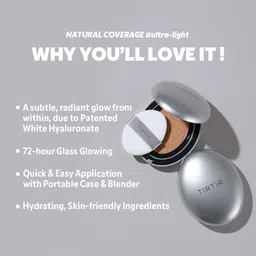 TIRTIR Mask Fit Aura Cushion Foundation, Full coverage, Skin fit, Satin Glow Finish, Korean Cushion Foundation #33N MACCHIATO, 4.5g image 5