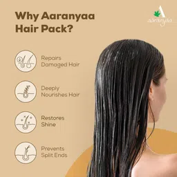 aaranyaa Hair Pack With Argan Oil (200Ml) Hair Mask For Dry & Frizzy Hair | Deep Conditioning And Hair Fall Control | For Men & Women | 200Ml - Sulphate Free, (1 count) image 4