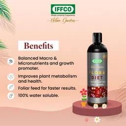IFFCO Urban Gardens - Gardening Diet Combo 400ml - Flora Diet Concentrate + Green Diet Concentrate - Water Soluble Liquid Fertilizers for Flower Boost and All Purpose Plant Food image 2