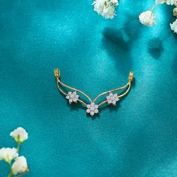 p. n. gadgil jewellers P.N.Gagdil Jewellers 14 Karat Yellow Gold & Diamond Certified Gold Tanmaniya Mangalsutra For Women IZTN0395 IJ-SI image 2