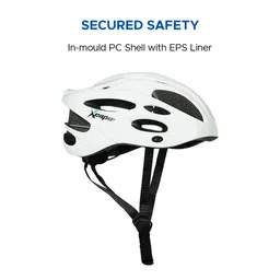 Xcape TrailArmour Cycling Helmet | Adjustable Lightweight Bike Helmet with in-Mould PC Shell, 13 Vents, EPS Liner | Turnfit System (White, M) image 2