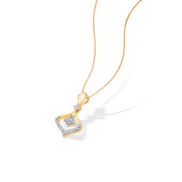 p. n. gadgil jewellers P. N. Gadgil JewellersP.N.Gagdil Jewellers 14 Karat Yellow Gold & Diamond Certified Gold Casual Pendant For Women DIDP0015 IJ/SI image 3