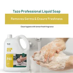 Tazo Professional Liquid Soap | Liquid Hand Wash, Germ Protection & Soft on Hands | Soothes & Hydrates Skin | For Home, Office & Hotel Use | 5 L image 2