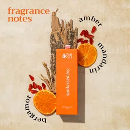 Fab Oils Sunkissed Joy Perfume Oil: Citrus, Orange & Amber Blend, Long-Lasting, Alcohol-Free Formula, 2X Intensity Enriched With Vitamin E, Vegan & Cruelty-Free For Unisex, 10ml image 4
