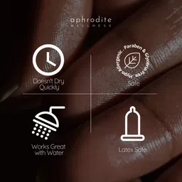 Aphrodite Wellness 24K Silicone-Based Personal Lubricant | Flavourless, Odourless, Hypoallergenic, Non-Sticky, Ultra Smooth, Waterproof Lube – Made for Sensitive Skin – 55ml image 4