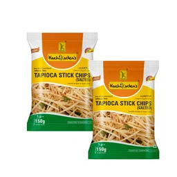 kozhikoden's Kozhikodens Tapioca Stick Chips - Crunchy, Authentic Kerala Snack - Gluten-Free, No Artificial Additives, Perfect Tea-Time Bites (Stick Chips, Sea Salt) image 1