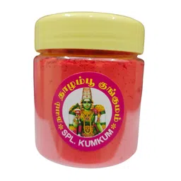 generic Hanuman ji spl puja sindoor/madurai spl Thazlampu Hanuman kumkum -60 gms (orange) image 2