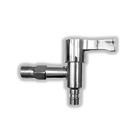 ZAP Brass Disk Stainless Steal Nozzles Tap for Washing Machine/Garden Taps with nozzles 1/2 inch Chrome Finish image 1