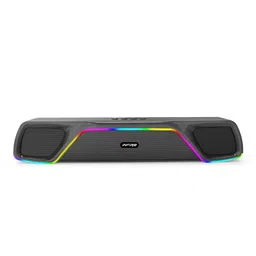 iNFiRe Newly Launched FireBar 24 I 24W Bluetooth Soundbar, Powerful Sound with Multicolour RGB LED Lights, Soundbar for Phone/TV/Laptop/Tablets, BT 5.4/FM Radio/Aux/TF Card/USB Playback (Black) image 1