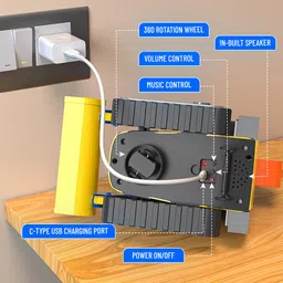 Mirana Bump & Go Construction Toy for Kids - Playful & Colorful Bulldozer, Excavator & Crane Vehicle for Toddlers - Friction Powered Wheels - Collect All 3 - for Boys & Girls 2+ 3+ 4+ 5+ Years (Rio) image 2