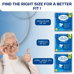 PH TIDY Tape Style Super Absorbent | Unisex | Waist Size (51-69 Inches) Adult Diaper - XL (90 Pieces) image 4