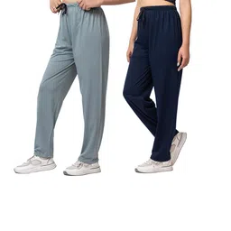 rg by s.s. clothing RG By SS Clothing Summer Casual Wear Ankle Length Solid with Pockets Cotton blend Women Track Pant/Pyjama Combo Set (Pack of 2 pcs) image 1