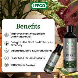 IFFCO Urban Gardens - Gardening Diet Combo 400ml - Flora Diet Concentrate + Green Diet Concentrate - Water Soluble Liquid Fertilizers for Flower Boost and All Purpose Plant Food image 3
