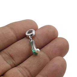 sahiba gems Stylish & Cool 925 Sterling Silver Shoe Charm Pendant Charm Fits For Bracelets/Anklets/Chain image 3