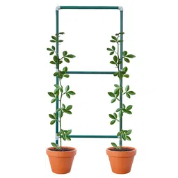 Trelliskart Garden Trellis (5 Feet * 2 Feet) Balcony Privacy Screen with Creeper Support Plant Support Poles and Stakes Pack of 1 image 1