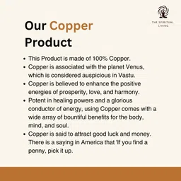 The Spiritual Living Pure Copper Swastik for Door Entrance II Religious Swastik Symbol for Good Luck (卐) II Vastu Remedies II Home & Office II 2 Inch Approx II 1 Pc image 4